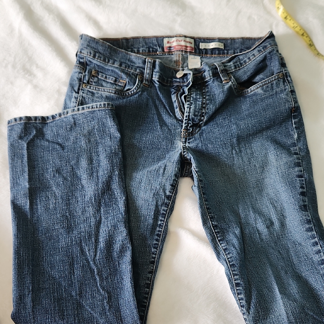 Old Navy Blue Boot Cut Ultra Low Waist 6 Short Jeans